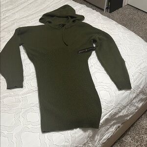 Stone Island Green Knit Crew Neck Sweater